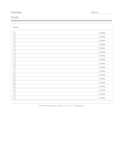Preview of Morning routine chart